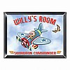 Personalized Fly Boy Airplane Room Door Sign