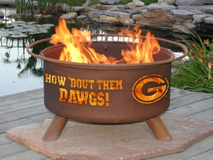 University of Georgia Bulldogs Fire Pit Grill