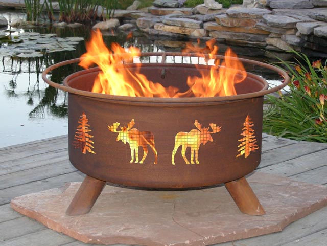 Moose Outdoor Fire Pit Grill