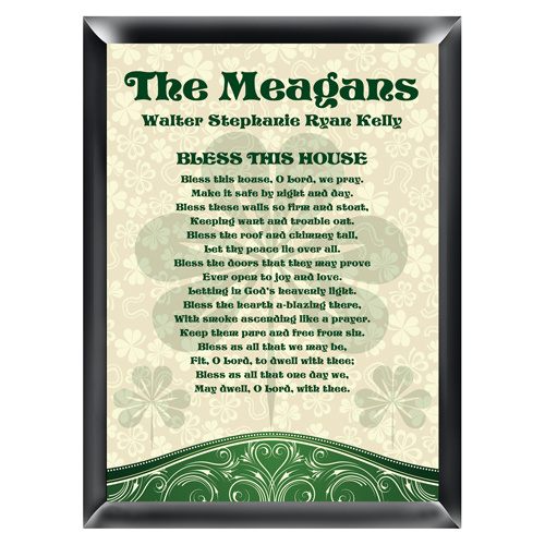 Personalized Irish Bless This House Sign