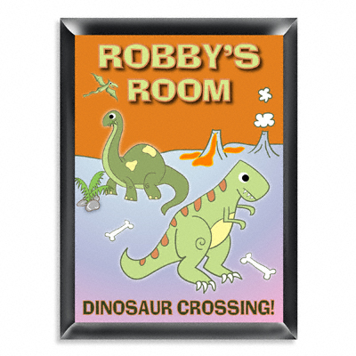 Personalized Dinosaur Room Door Sign