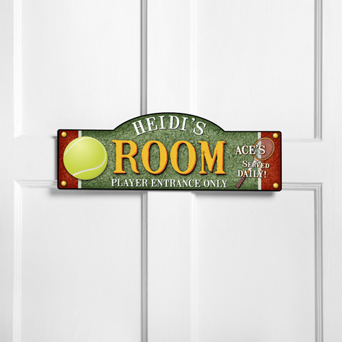 Personalized Tennis Room Door Sign