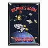 Personalized Space Ship Room Door Sign