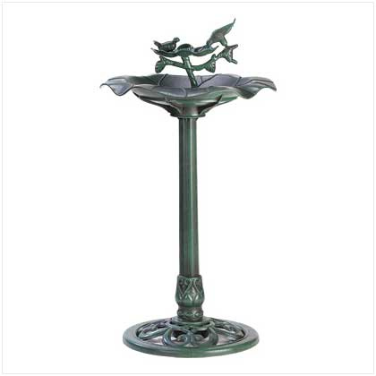 Songbird Valley Verdigris Birdbath