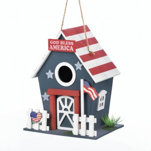 Songbird Valley Small Patriotic Birdhouse