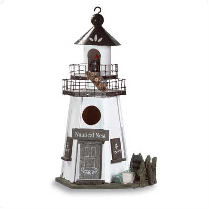 Nautical Nest Lighthouse Bird House