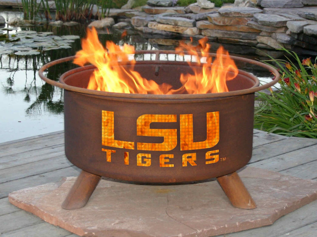 LSU Tigers Fire Pit Grill