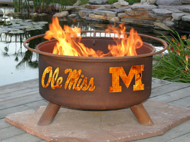 Ole Miss Rebels Fire Pit Grill