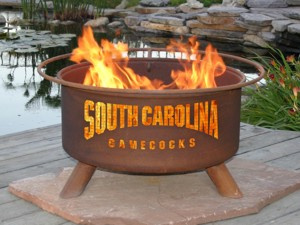 University of South Carolina Gamecocks Fire Pit Grill