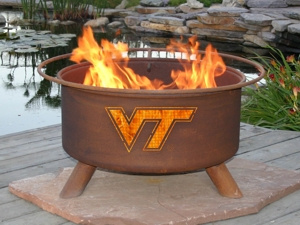 Virginia Tech Hokies Fire Pit Grill