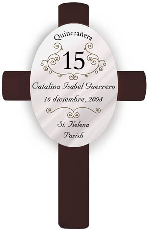 Personalized Quinceanera Cross