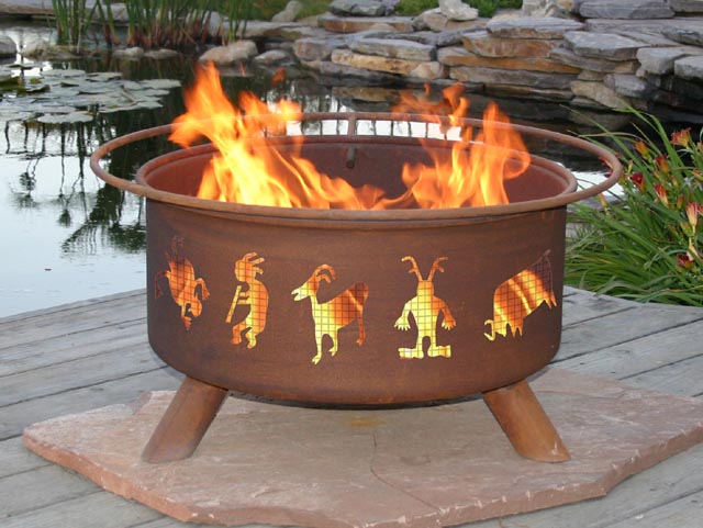 Kokopelli Outdoor Fire Pit Grill