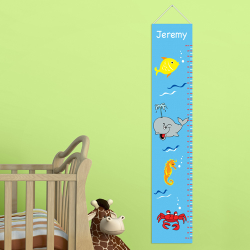 Personalized Under the Sea Height Growth Chart