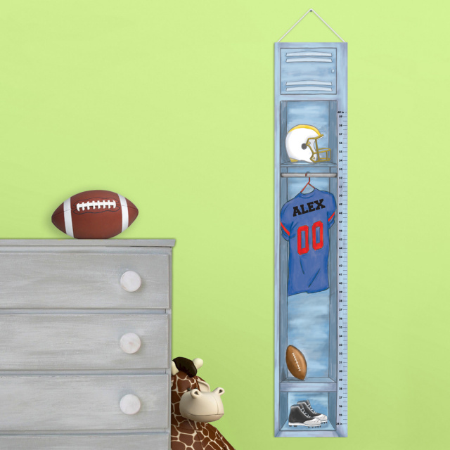 Personalized Football Growth Chart