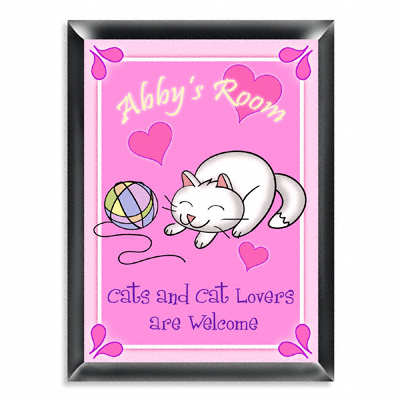 Personalized Kitten Room Door Sign