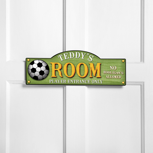 Personalized Soccer Room Door Sign