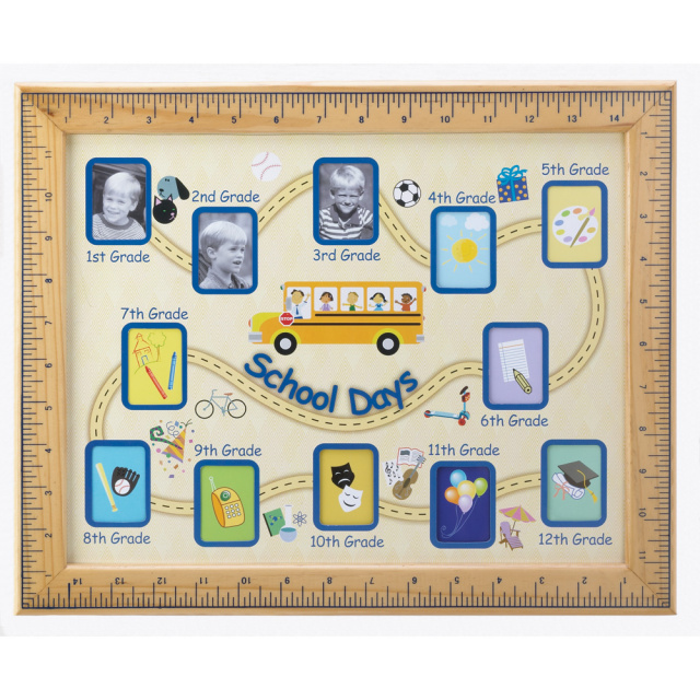 School Days Grade 1 to 12 Photo Frame