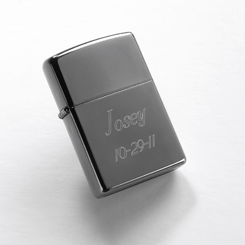 Personalized Zippo Black Ice Lighter