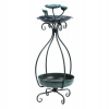 Metal Birdfeeder And Planter Combo