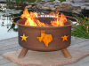 Texas State and Stars Fire Pit Grill