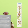 Personalized Boy Jungle Monkeys Height Growth Chart