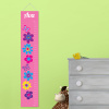 Personalized Pink Floral Height Growth Chart