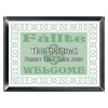 Personalized Irish Linen Look Family Sign