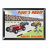 Personalized Race Car Room Door Sign