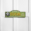 Personalized Soccer Room Door Sign