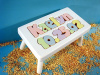 Classic White Wooden Birthday Name Puzzle Step Stool