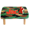 Classic Camouflage Name Puzzle Stool