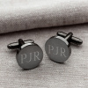 Gunmetal Round CuffLinks