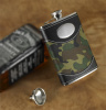 Personalized Green Camouflage Flask