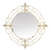 Antique Look Fleur-De-Lis Wall Mirror