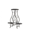 Iron Scrollwork Triple Plant Stand