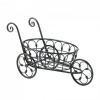 Black Iron Flower Cart